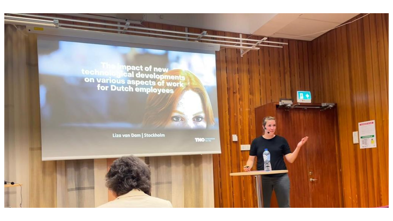 Presentation by Liza van Dam at an international conference
